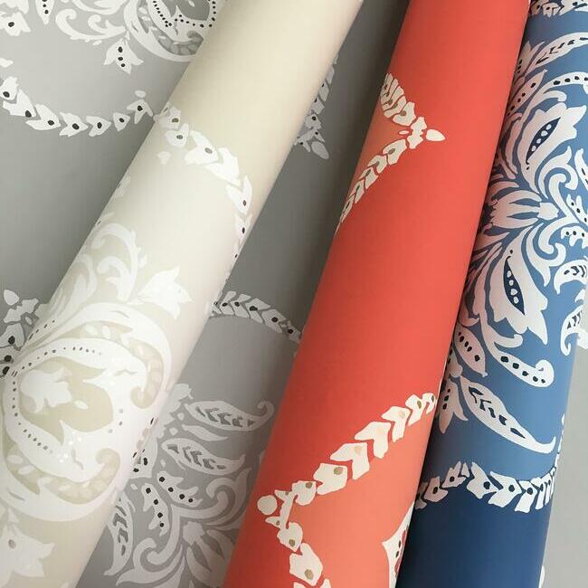 Purchase DM4983 Signet Medallion Damask Wallpaper Beige Damask Resource Library York Wallpaper1 