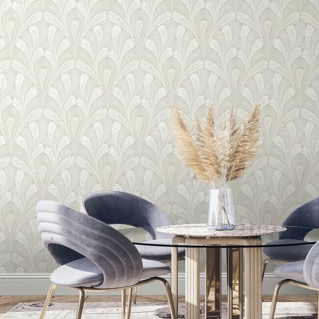 Search DM5022 Shell Damask Wallpaper Grey Damask Resource Library York Wallpaper1 