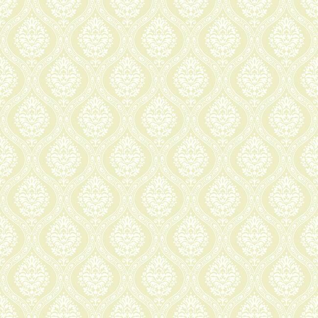 Find DM5029 Petite Ogee Wallpaper Yellow Damask Resource Library York Wallpaper1 