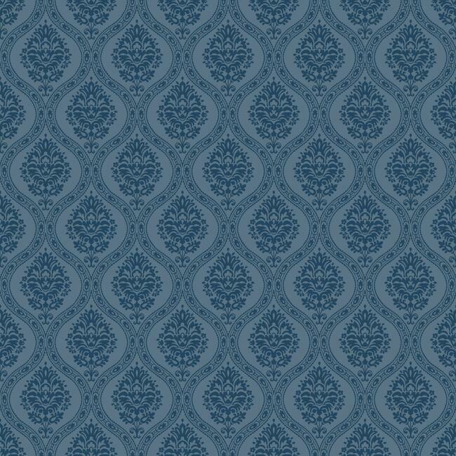Acquire DM5030 Petite Ogee Wallpaper Navy Damask Resource Library York Wallpaper1 
