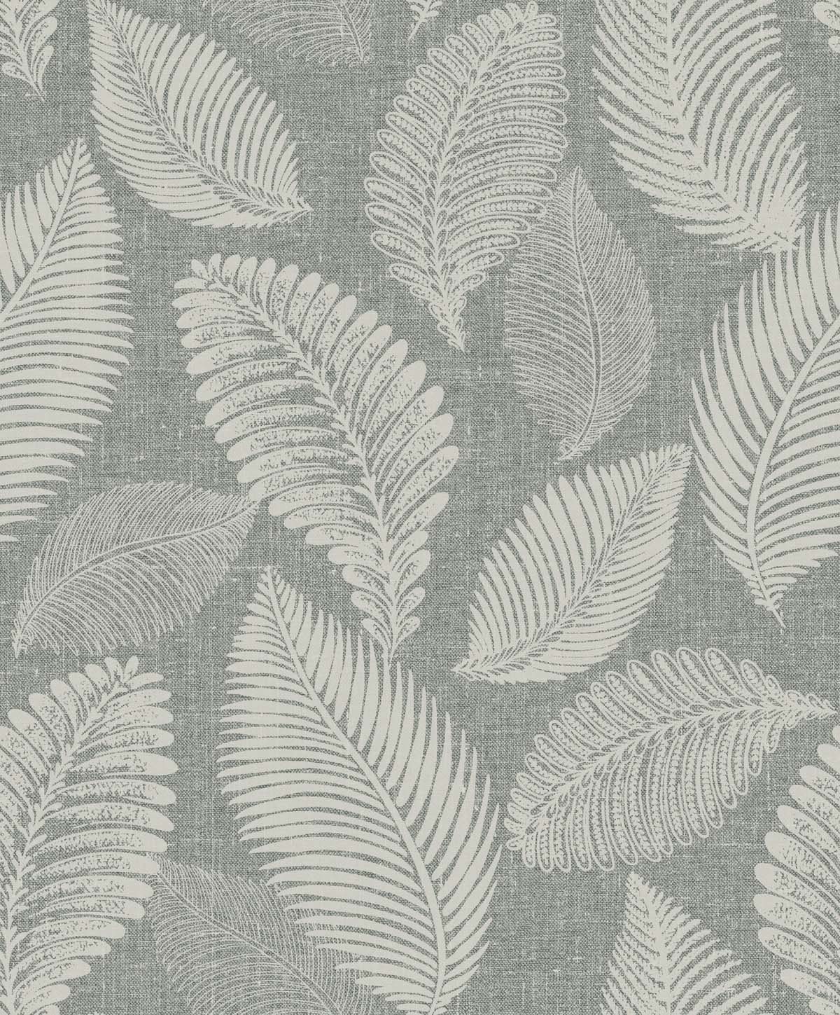 EW10010 | Tossed Leaves, Grey - Seabrook Designs Wallpaper