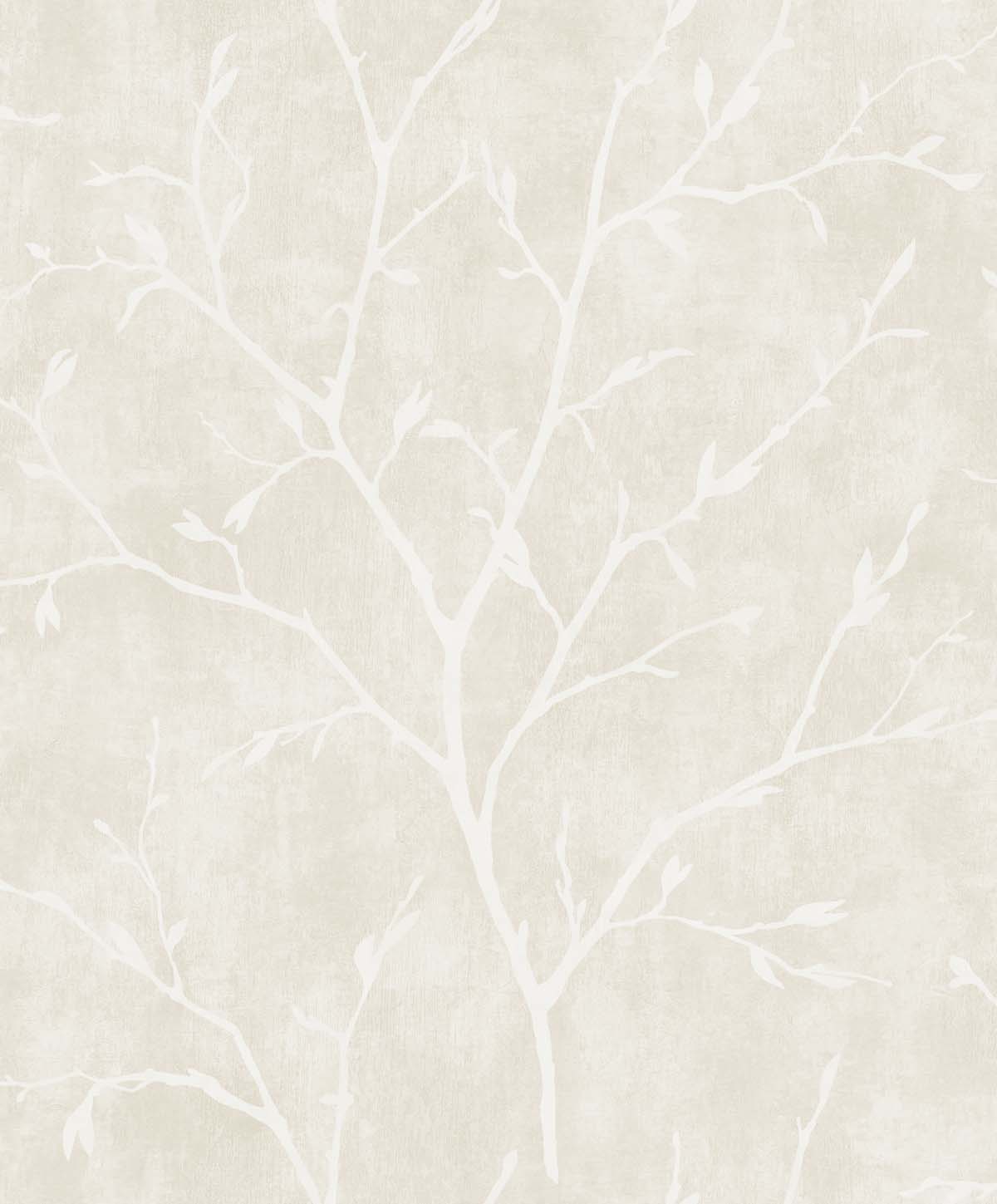 EW10205 | Avena Branches, Beige - Seabrook Designs Wallpaper