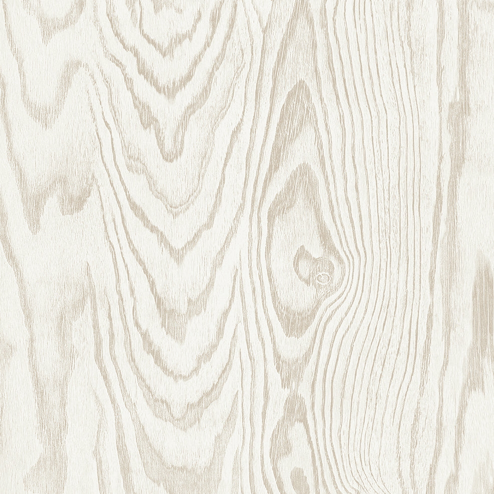 EW11307 | Kyoto Faux Woodgrain, Off-White - Seabrook Designs Wallpaper