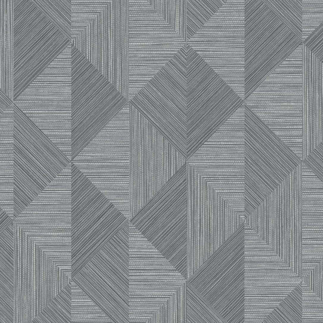 EW11700 | Diamond Inlay, Grey - Seabrook Designs Wallpaper