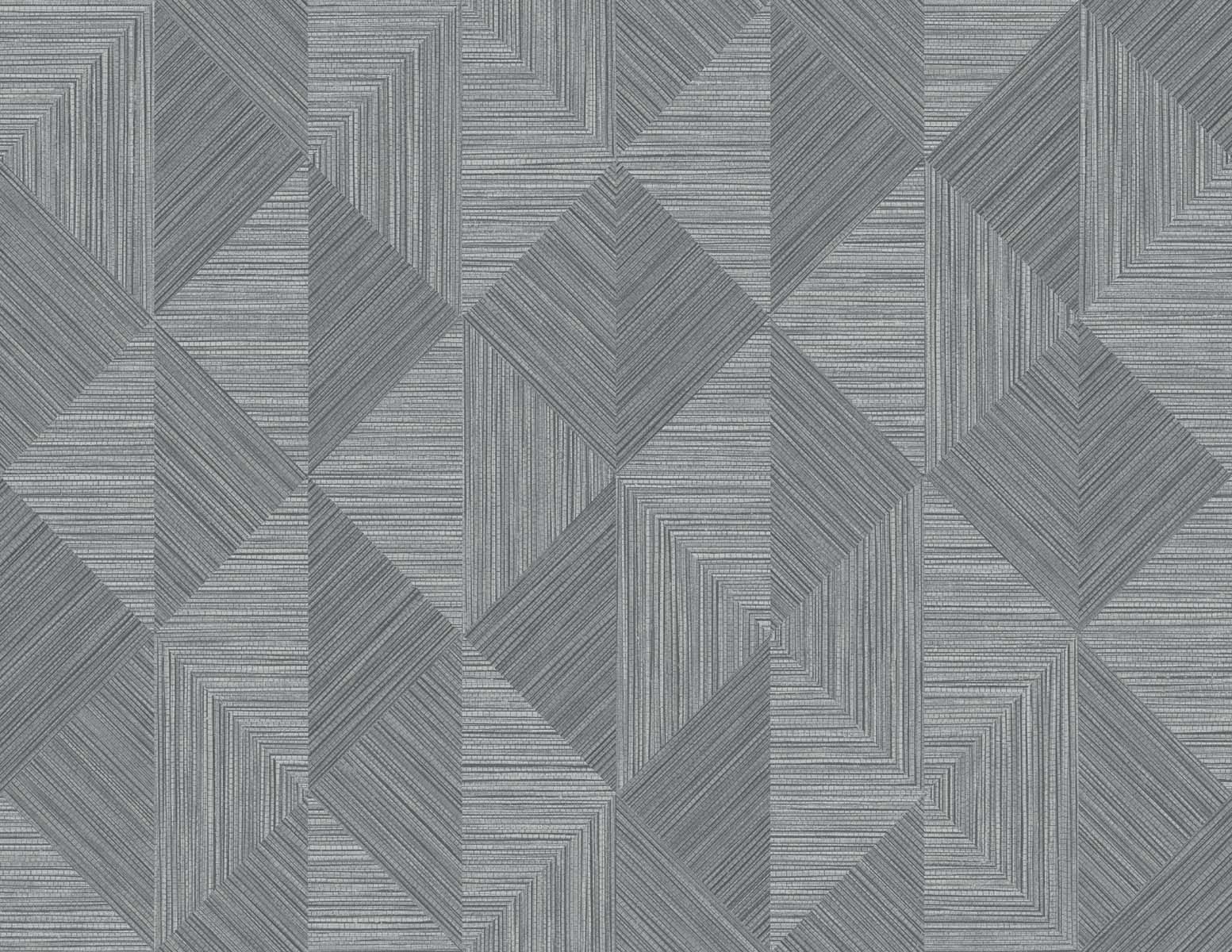 Sample - EW11700 | Diamond Inlay, Grey - Seabrook Designs Wallpaper