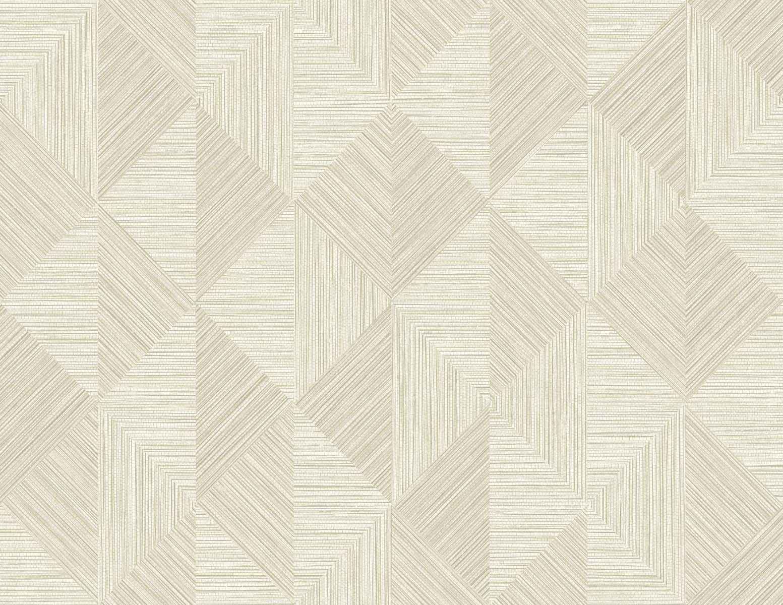 EW11707 | Diamond Inlay, Beige - Seabrook Designs Wallpaper