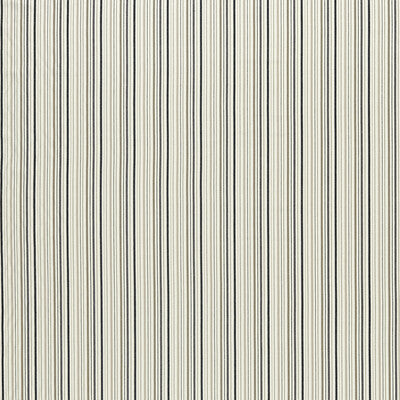 F1501-01 Maryland Charcoal/Natural Stripes Clarke And Clarke Fabric