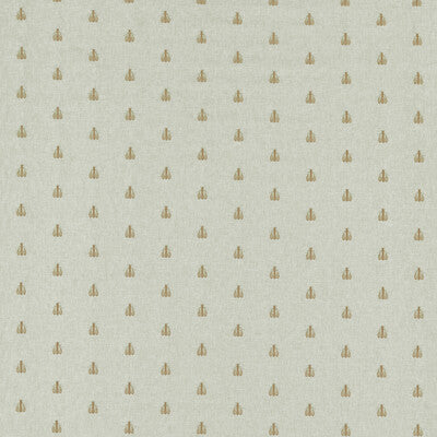 F1507-02 Falena Linen/Gold Animal/Insects Clarke And Clarke Fabric