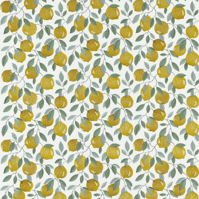 F1508-01 Sicilian Lemon Botanical &amp; Floral Clarke And Clarke Fabric