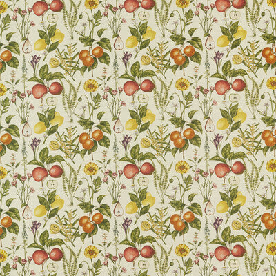 F1509-04 Sorento Multi/Linen Botanical &amp; Floral Clarke And Clarke Fabric