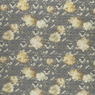 F1523-02 Camile Chartreuse/Charcoal Botanical &amp; Floral Clarke And Clarke Fabric