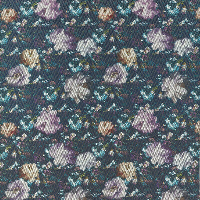 F1523-03 Camile Midnight Botanical &amp; Floral Clarke And Clarke Fabric