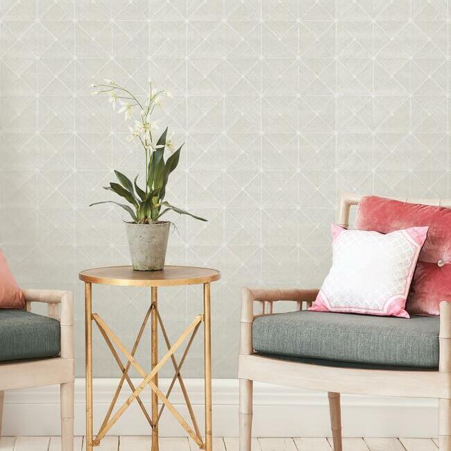 Acquire Gm7505 Geometric Resource Library Dazzling Diamond Sisal York Wallpaper