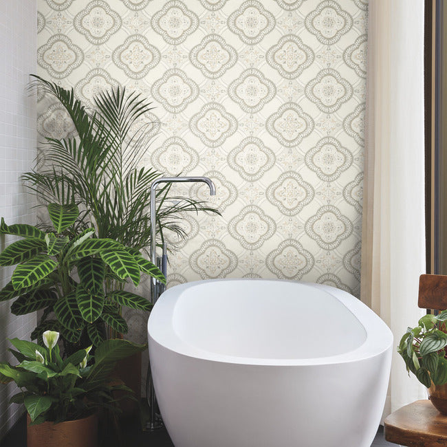 Select Go8212 Garden Trellis Hazel Greenhouse York Wallpaper