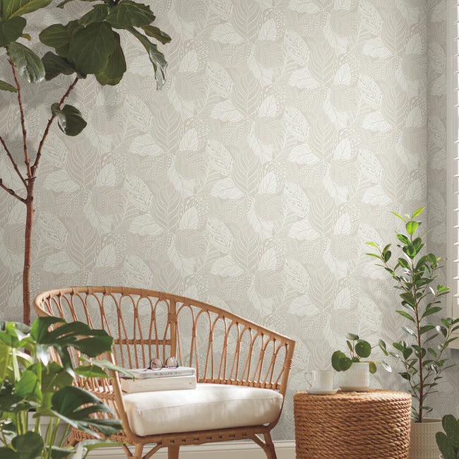 Save Go8222 Vinca Glint Greenhouse York Wallpaper