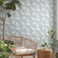 Purchase Go8225 Vinca Smokey Blue Greenhouse York Wallpaper