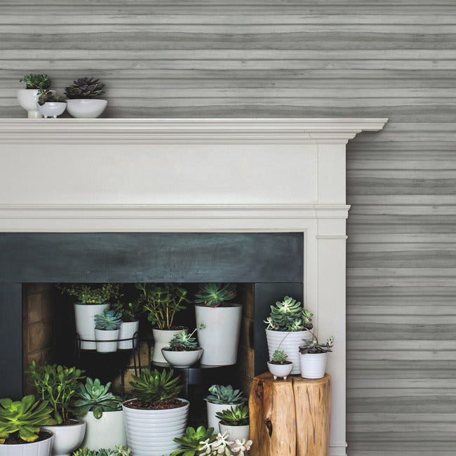 Select Go8264 Pandora Leaf Charcoal Greenhouse York Wallpaper