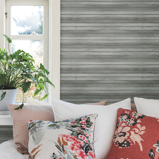 Shop Go8264 Pandora Leaf Charcoal Greenhouse York Wallpaper