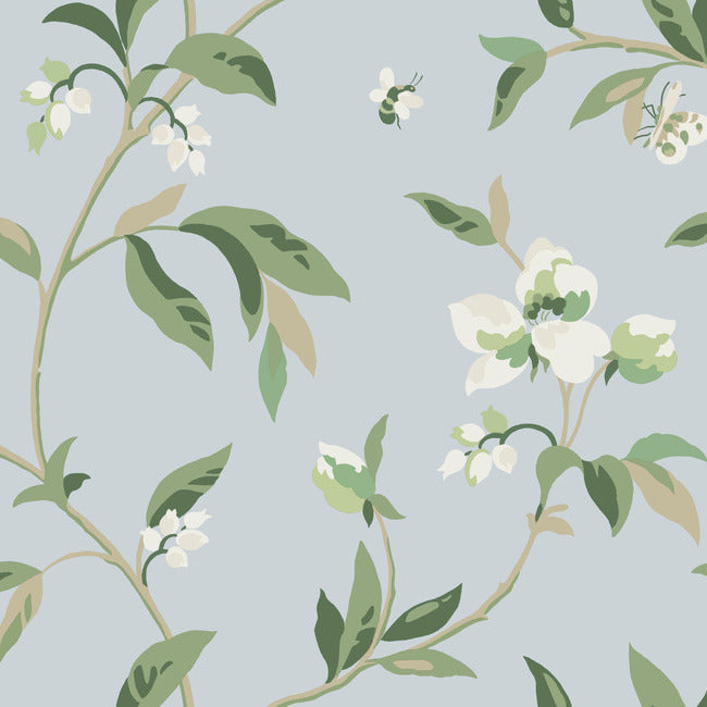 View GO8282 Springtime Sky/Eucalyptus Greenhouse by York Wallpaper