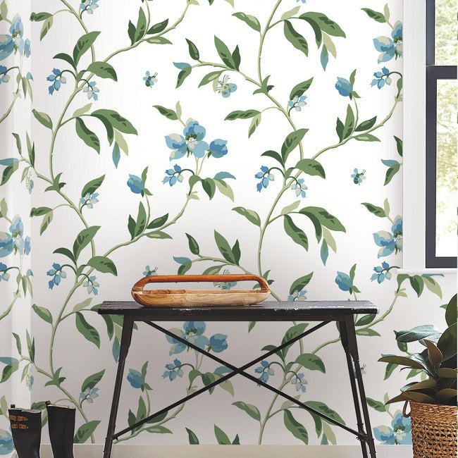 Buy Go8283 Springtime Cottonpeacock Greenhouse York Wallpaper