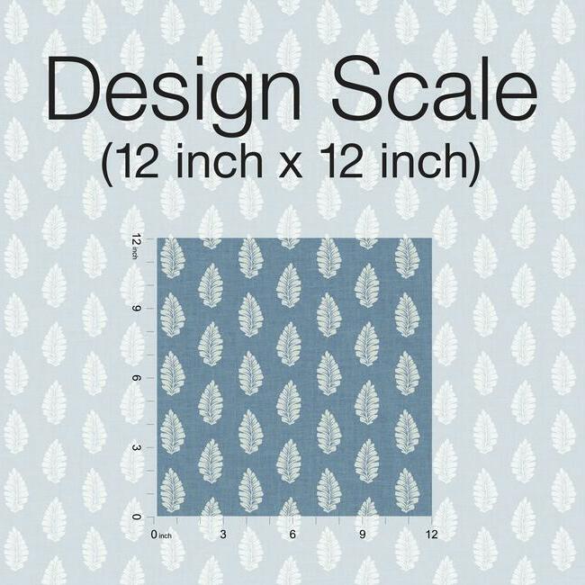 GR5963 | Grandmillennial, Leaf Pendant Blue York Wallpaper