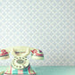 GR6005 | Grandmillennial, Diamond Gate Blue/White York Wallpaper