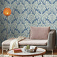 GR6024 | Grandmillennial, Tapestry Damask Blue York Wallpaper