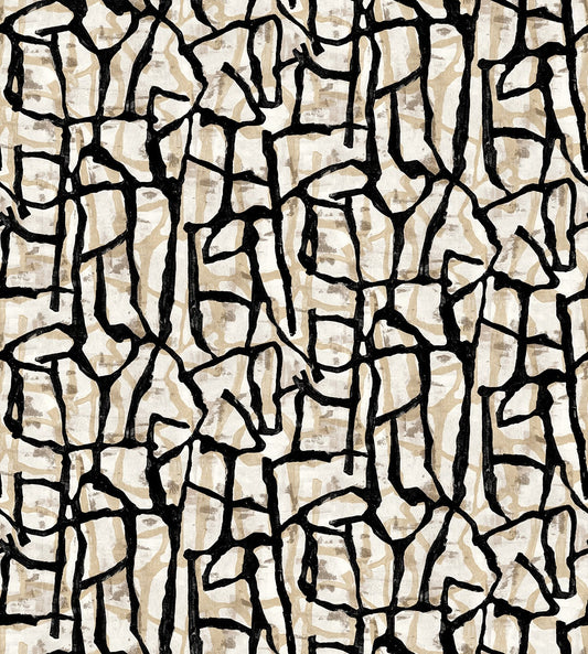 JP11500M | Jouji Mural, Black - Seabrook Designs Wallpaper
