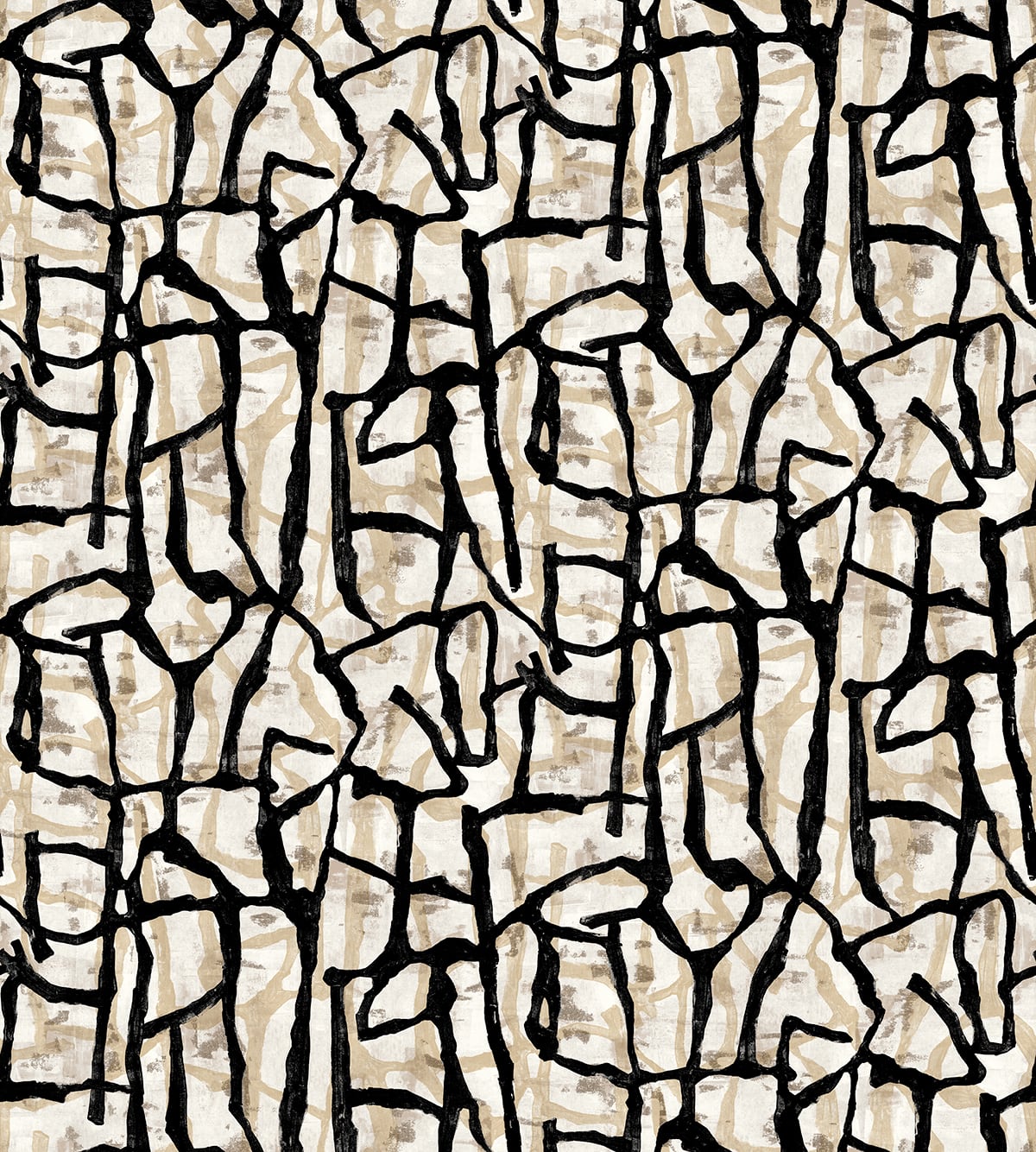 JP11500M | Jouji Mural, Black - Seabrook Designs Wallpaper