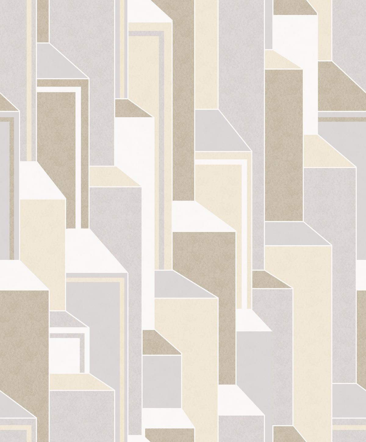 KTM1340 | Deco Geometric, Beige - Seabrook Designs Wallpaper