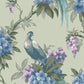 Shop M1660 Archive Collection Golden Pheasant Sage Floral Wallpaper Sage Brewster