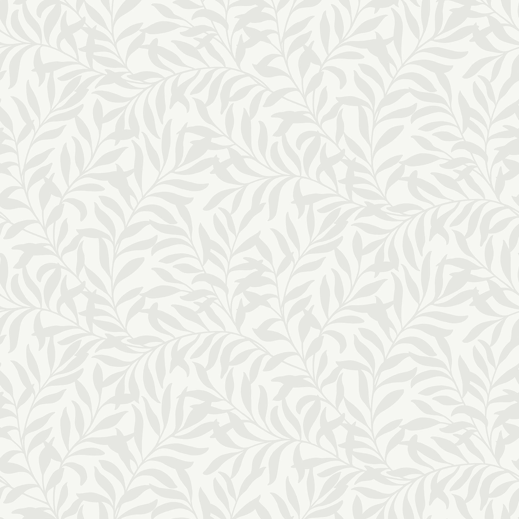 View M1666 Archive Collection Salix Silver Leaf Wallpaper Grey/White Brewster