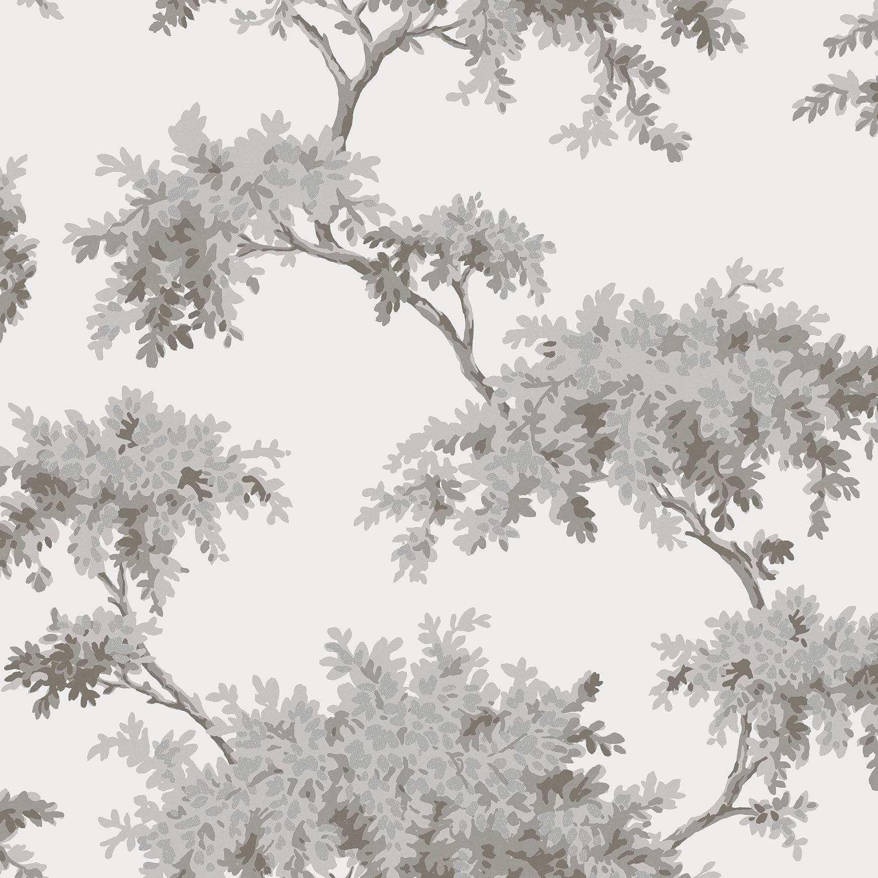 Search M1671 Archive Collection Ashdown Grey Tree Wallpaper Grey Brewster