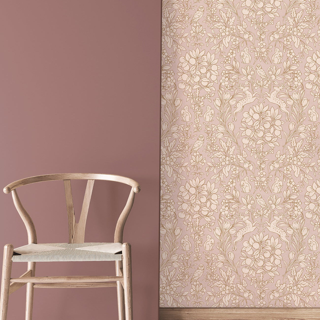 Richmond by Albany - Charcoal / Beige - Wallpaper : Wallpaper Direct