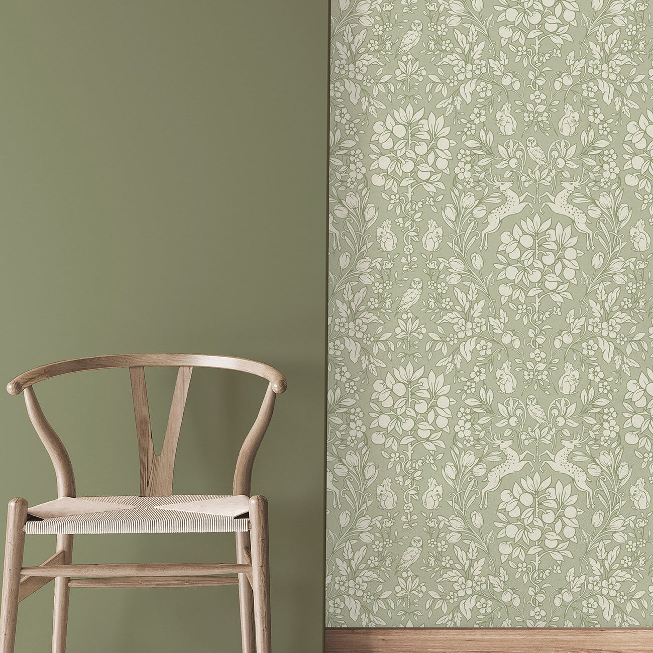 Brewster Home Fashions Austin Plaid Green Wallpaper
