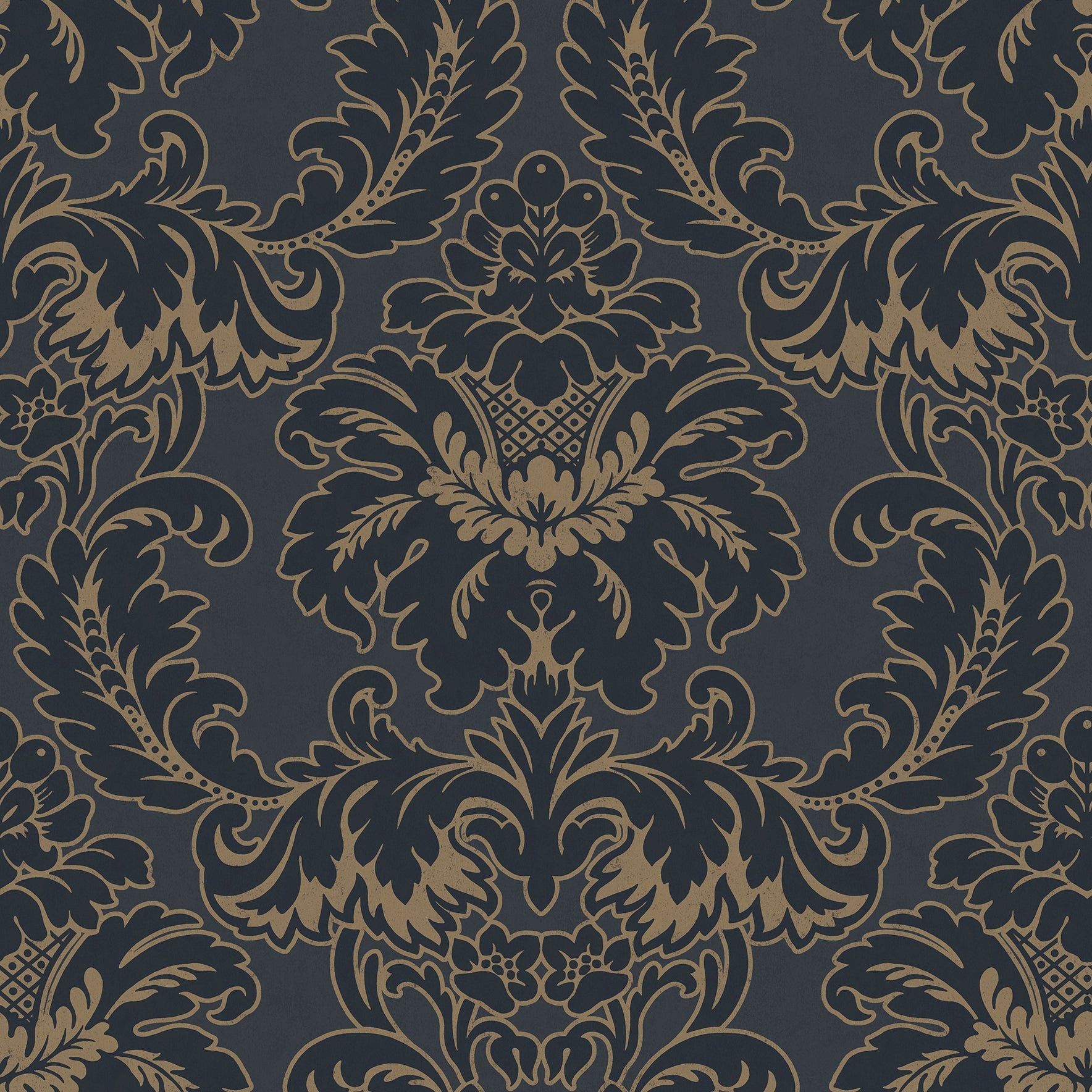 Purchase M1704 Archive Collection Windsor Blue Damask Wallpaper Blue Brewster