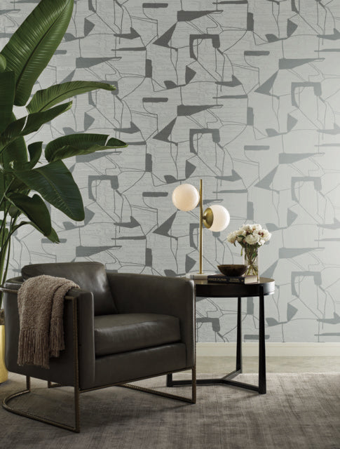 Purchase Md7111 | Modern Metals Second Edition, Abstract Geo - Antonina Vella Wallpaper