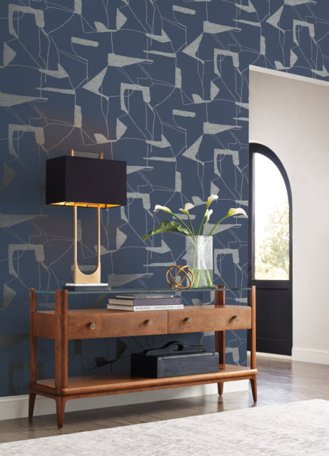 Purchase Md7112 | Modern Metals Second Edition, Abstract Geo - Antonina Vella Wallpaper