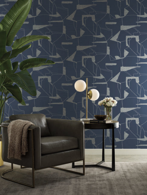 Purchase Md7112 | Modern Metals Second Edition, Abstract Geo - Antonina Vella Wallpaper