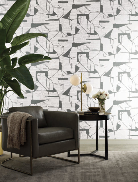 Purchase Md7114 | Modern Metals Second Edition, Abstract Geo - Antonina Vella Wallpaper