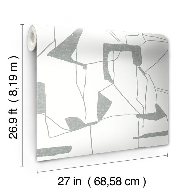 Purchase Md7114 | Modern Metals Second Edition, Abstract Geo - Antonina Vella Wallpaper