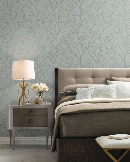 Purchase Md7123 | Modern Metals Second Edition, Trees Silhouette - Antonina Vella Wallpaper