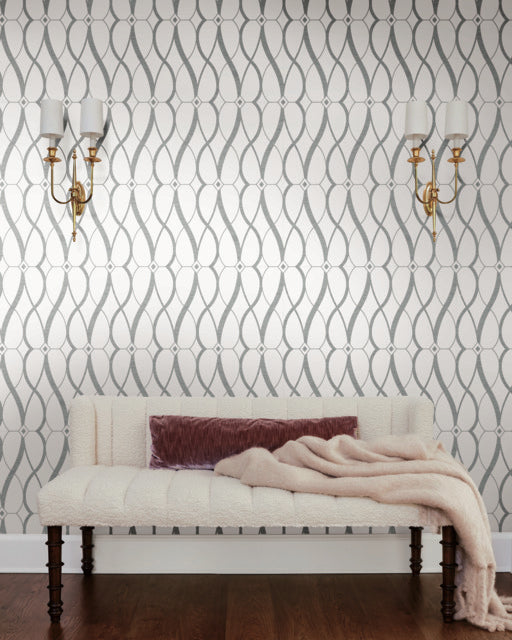 Purchase Md7173 | Modern Metals Second Edition, Graceful Geo - Antonina Vella Wallpaper