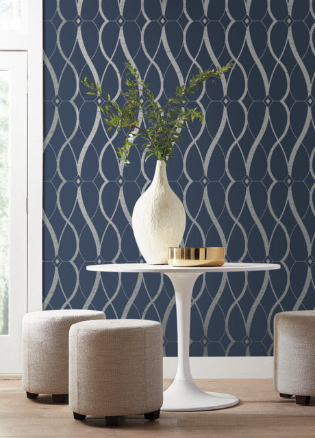 Purchase Md7174 | Modern Metals Second Edition, Graceful Geo - Antonina Vella Wallpaper