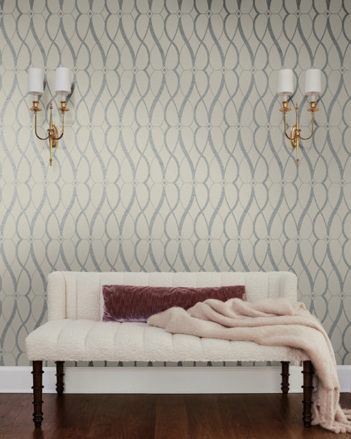 Purchase Md7175 | Modern Metals Second Edition, Graceful Geo - Antonina Vella Wallpaper