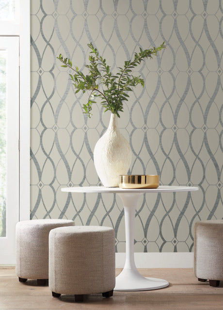 Purchase Md7175 | Modern Metals Second Edition, Graceful Geo - Antonina Vella Wallpaper