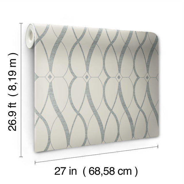 Purchase Md7175 | Modern Metals Second Edition, Graceful Geo - Antonina Vella Wallpaper