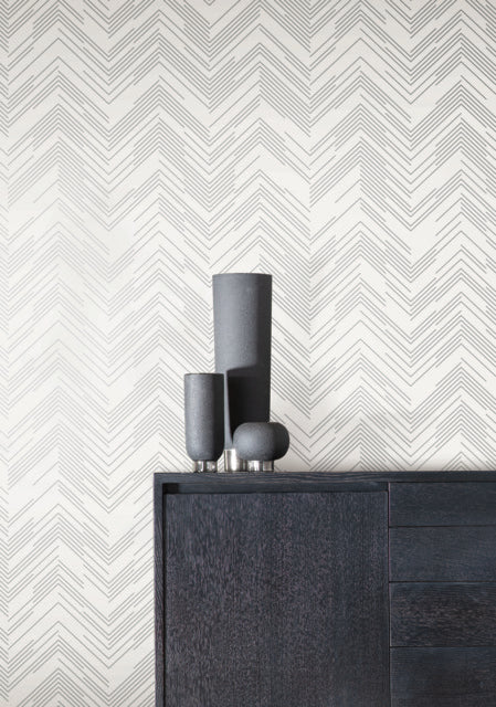 Purchase Md7223 | Modern Metals Second Edition, Polished Chevron - Antonina Vella Wallpaper