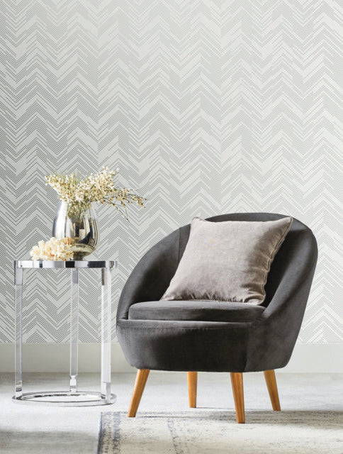 Purchase Md7223 | Modern Metals Second Edition, Polished Chevron - Antonina Vella Wallpaper