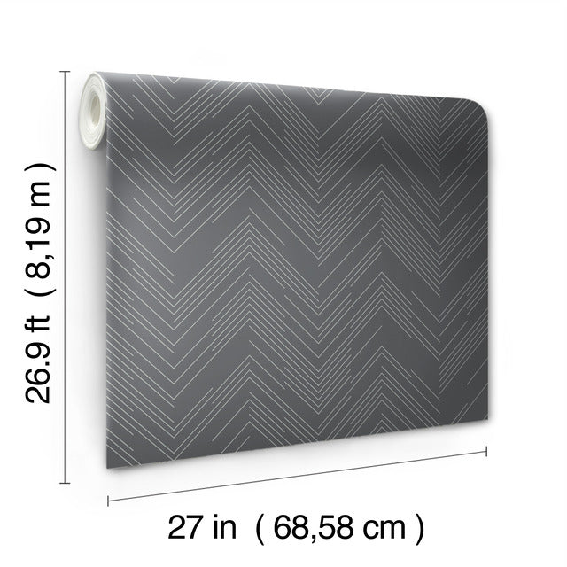 Purchase Md7226 | Modern Metals Second Edition, Polished Chevron - Antonina Vella Wallpaper